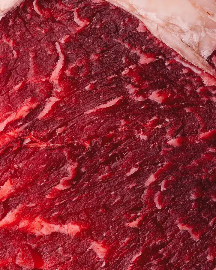 Marezzatura di un taglio di manzo frollato